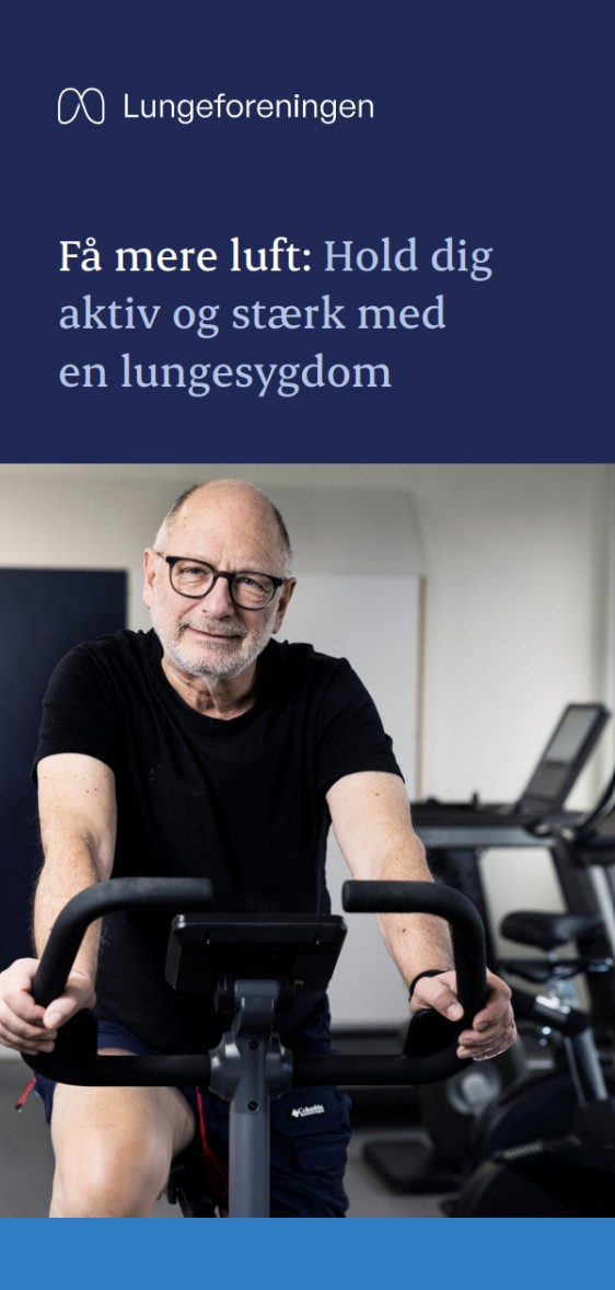 Forside til folderen Få mere luft: Hold dig aktiv og stærk med en lungesygdom